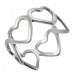 Multi hearts ring