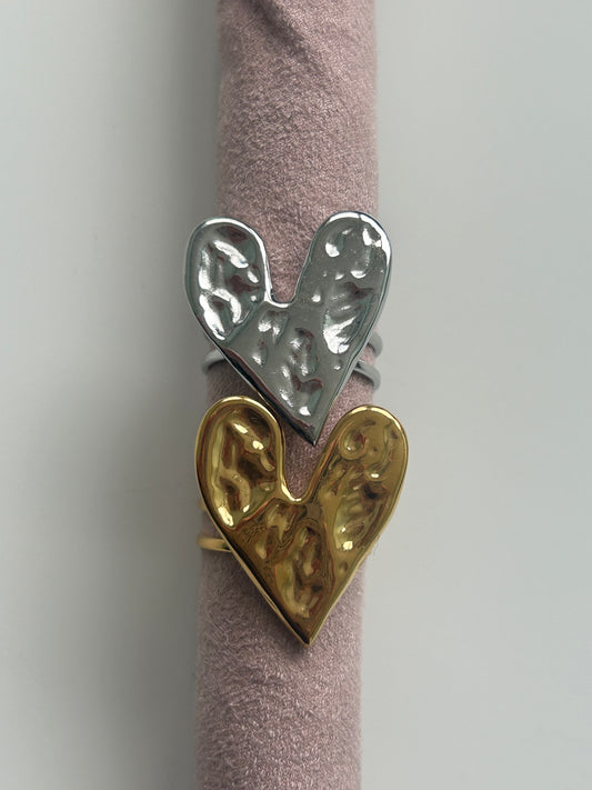 Big heart ring