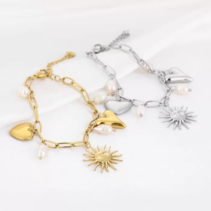 Sunny pearl armband