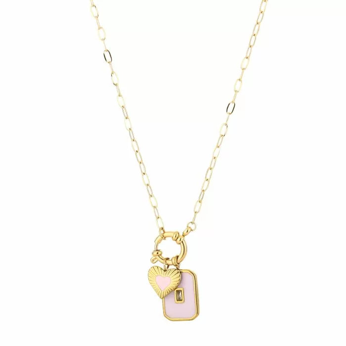Linked love ketting