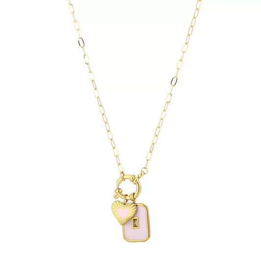 Linked love ketting