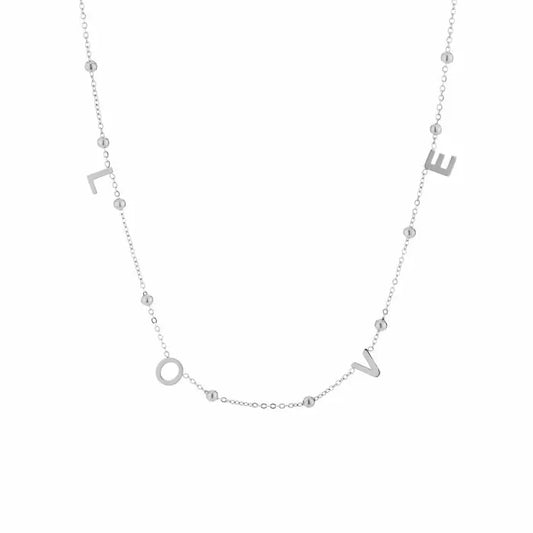 Love and dots ketting