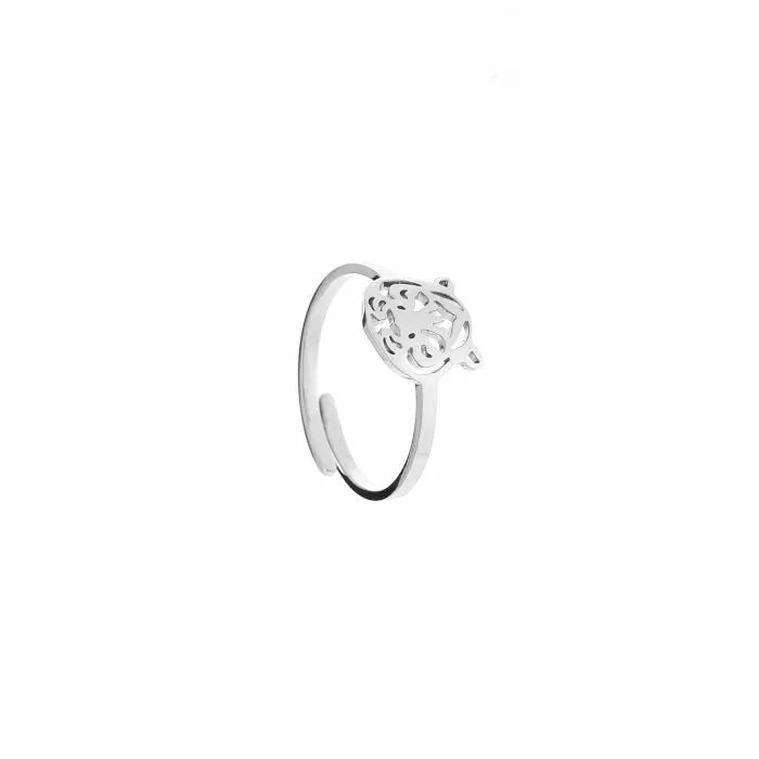 Tiger head ring