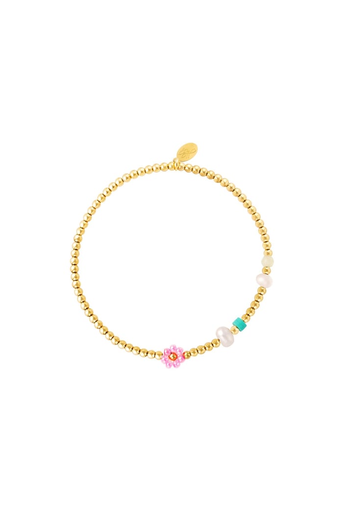 Flower pearl armband