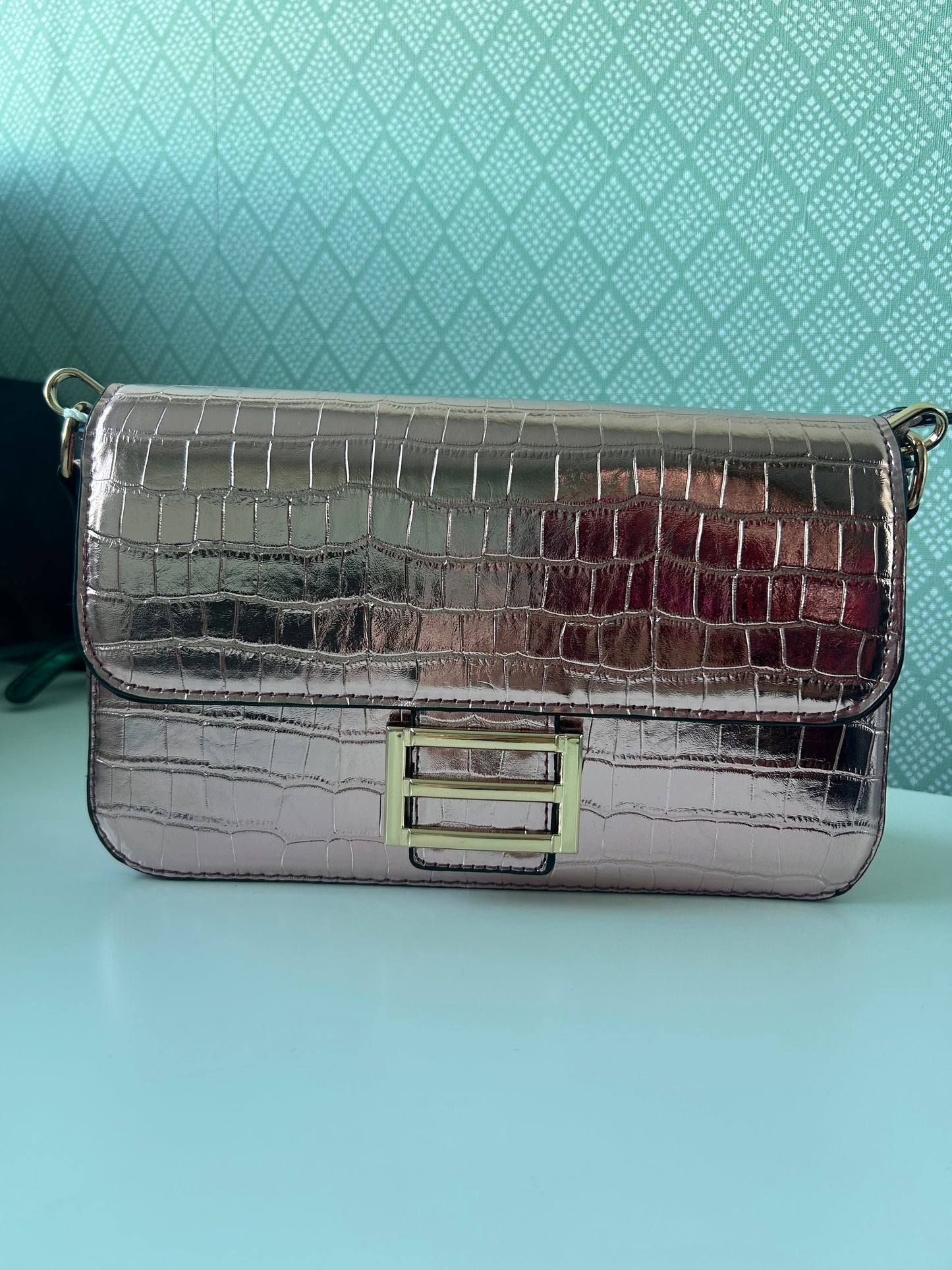 Metallic tas groot